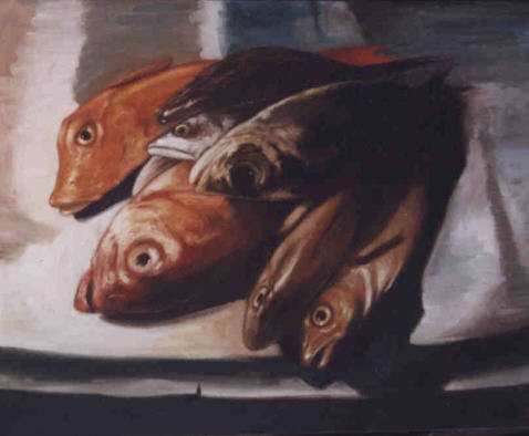 poissons, rougets, groupe